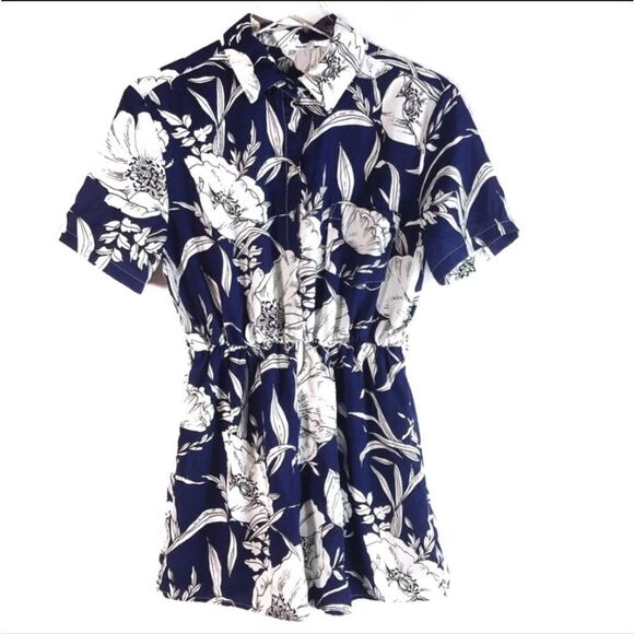 Kimchi Blue Floral Romper - Picture 1 of 16